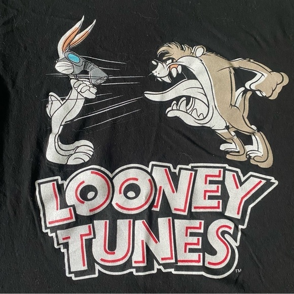 Looney Tunes black T-shirt bugs bunny Tasmanian Devil size small​​​​​​ - Picture 3 of 3